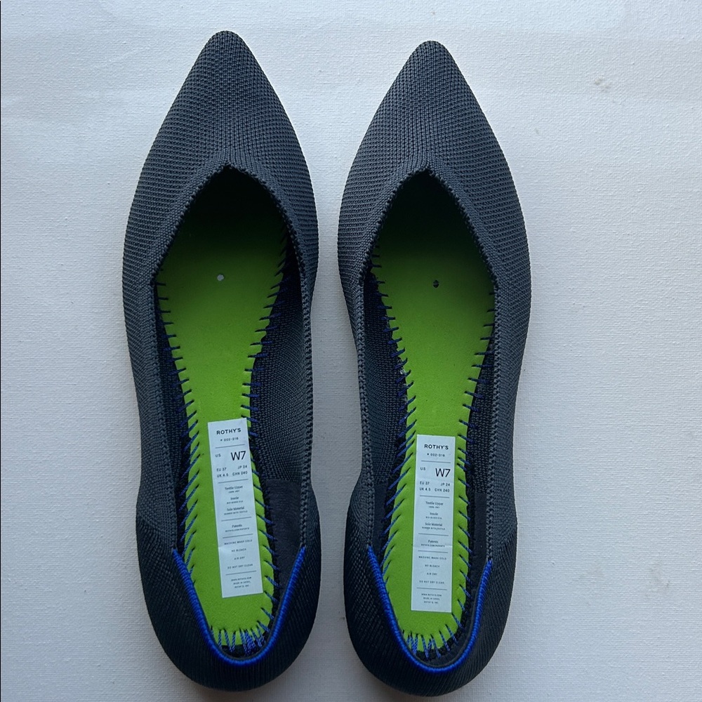 Brand New Rothy's Navy Knit Flats